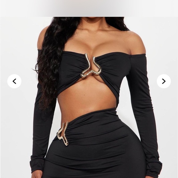 Fashion Nova Black Maxi Dress - Picture 2 of 3